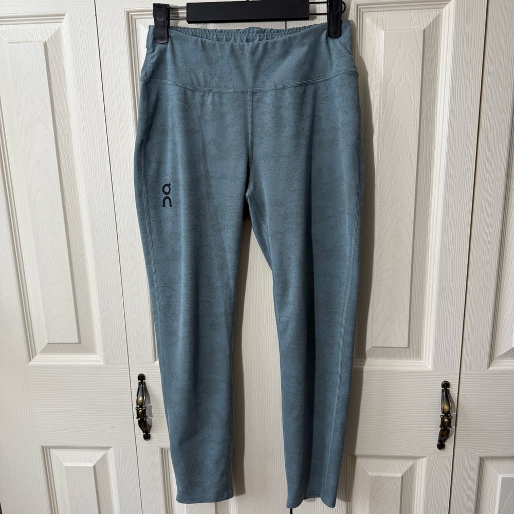 On Running Active 7/8 Teal Tights Leggings Womens Size Small
